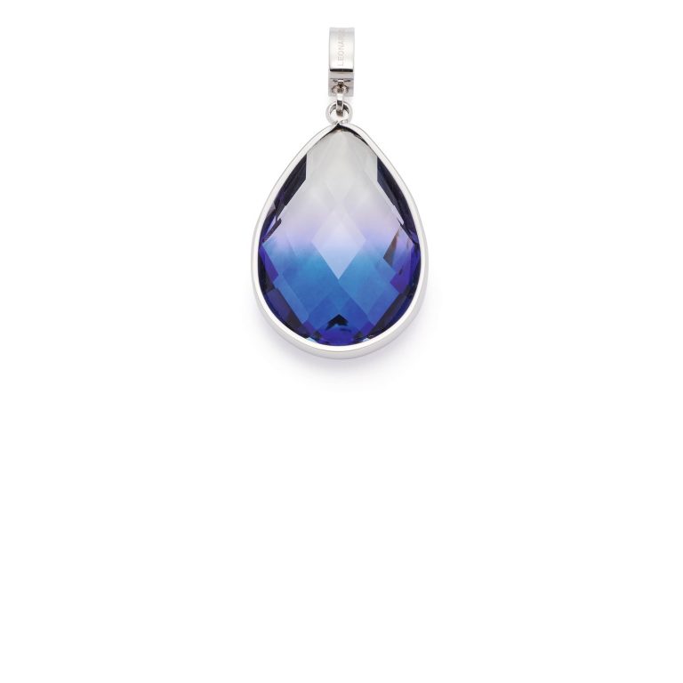 Pendentif Clip & Mix En Acier Inoxydable Avec Sodalite Bleue - Bijou Cadeau Pour Femme (JEWELS BY LEONARDO) - 7