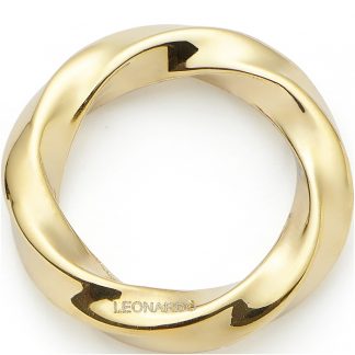 Leonardo Edelstahlring gold Lotti C&M