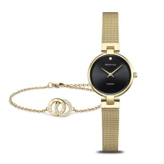 Bering Damenuhr mit Schmuck-Armband 17724-332-GWP