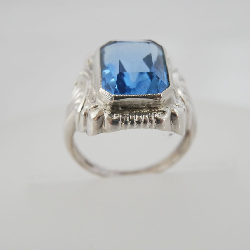 - Blautopas Luis Shop online Blank mit - Silberring Juwelier