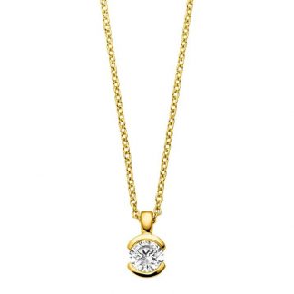 Viventy Anhänger mit Kette mit 1 Zirkonia