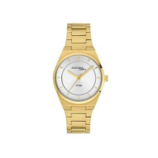 Adora Saphir Damenuhr IP goldfarben