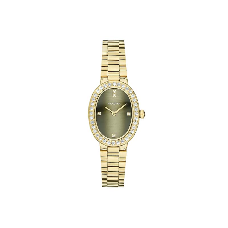 Adora Trends Damenuhr IP goldfarben