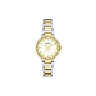 Adora Trends Damenuhr bicolor gelb