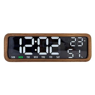 Digitaluhr Holz